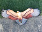 Stunning Bald Eagle Figurine 1970s Original Hand Painted Wall Plaque 18", 46 cm