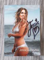 JESSICA PASZKA / German Reality TV Personality - Signed Promo Agency Postcard