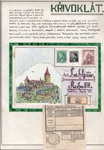 M26317 WWII/POST WWII UNIQUE ORIGINAL HAND-PAINTED WATERCOLOUR REGISTERED COVER