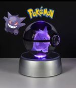 pomemon crystal ball light up 3d desk ornament collector item