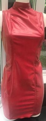 THE FEDERATION RUBBER LATEX POLO NECK  DRESS