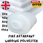 FR Polyester Wadding 150cm Cushion Padding Quilting Upholstery Craft Fabric