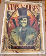 Guns N Roses - Rare Tour  Lithograph / Poster - MSG NYC -Oct. 16th 2017 -Slash