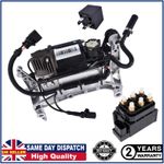For 07-15 Audi Q7 3.0TDI Air Suspension Compressor + Solenoid Valve Block Relay