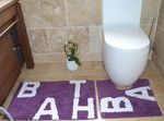 2 Piece Cotton Text Bath Set