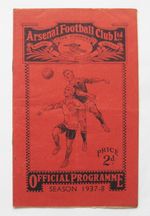 ARSENAL v BOLTON WANDERERS FA Cup 1937/1938 *Good Condition Football Programme*