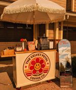 Collapsible Cart, Foldable Coffee Cart, Wheels Included
