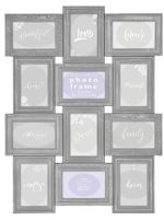 Innova Editions Vintage Grey Multi Aperture Photo Picture Frame - Holds 12 X 6''