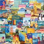 40 x Retro Travel Postcards Mixed Multipack from Many favourite popular and in