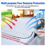 Windscreen Cover Car Window Screen Frost Ice Snow Rain Dust UV SUN Protector