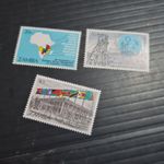ZAMBIA 1985 SG 429-431 CONFERENCE MNH