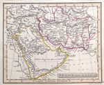 Original 1830 Antique Map PERSIA IRAN ARABIA MIDDLE EAST Genuine Old Fenner Map