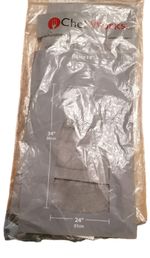 Chef Works Butchers Apron Grey Adjustable Neck With Pockets 34" By 24" New