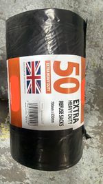 50 Extra Heavy Duty Refuse Sacks 700mm x 830mm