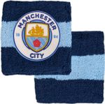 Manchester City Wristbands / Sweatbands Blue/Navy Official Licensed