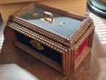 Antique Victorian Tramp Art Chip Carved Box
