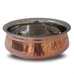 Authentic Traditional Indian 6" Copper Curry Balti Dish/Handi Pot 