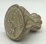 Antique Butter Stamp Mould - Irish 'Handmade Dublin JH / HJ' - From Clay / Stone