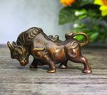 Japanese Collect Old Ancient bronze Exquisite Bull ornament