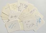 Job Lot Of Thirty British TV & Film Autographed Cards - Carteret, Ackland, Ayres