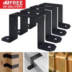 4x Heavy Duty Fence Post Support Bracket Post Ties Strap Post Ties U Bracket UK