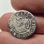Genuine Henry Viii Silver Hammered Half Groat. Second Coinage, Coin 1509-44 Vf