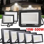 10W-500W Watt LED Floodlight Security Outdoor Garden Lights With PIR Sensor Lamp
