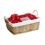 Woven Gift Hamper Basket Kit with Shredded Paper, Make Your Own Gift Hamper