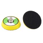 2-Inch Hook and Loop Sanding Pad, M6*10mm Thread, Sandpaper Backing Plate 2Pcs