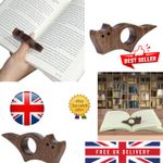 Wooden Page Holder Bookmark Ring Cat Dog Reading Finger Book Marker Tool