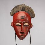 1117 Baule Mask with Stand Ivory Coast Africa Tribal African Mask Artwork