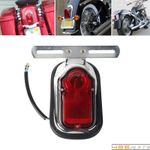 Tombstone Style Brake Taillight License Plate Lamp For Harley Chopper Cafe Racer