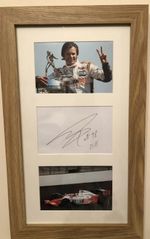 DAN WHELDON - RACE CAR DRIVER LEGEND - INDY 500 WINNER - SIGNED IN MOUNTED FRAME