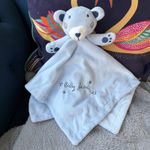 Early Days blue dog puppy Comforter Blankie large Primark baby bear