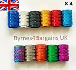 Tyre Valve Dust Caps Schrader Bike Motorbike Alloy X 4 UK Seller FITS ALL CARS