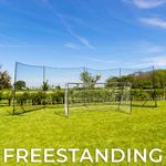 Freestanding STOP THAT BALL™ - Ball Stop Net & Posts [10ft High]