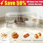 4 X Humane Mouse Traps Duty Pest Trap For Catch Alive Reusable Rodent Mice Trap