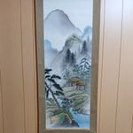 Japanese Hanging Scroll Art Painting "Sansui Landscape" Kimura Seisho Kakejiku