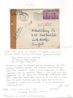 1943 WWII Cover Seattle to New York Gunner on Armed Merchant Ship with Letter