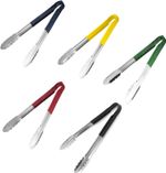 Silicone Kitchen Tongs 12" Stainless Steel Handle Cooking BBQ Serving Salad