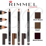 RIMMEL London Eyebrow Pencil with Brush Comb *DARK BROWN / HAZEL / BLACK BROWN*