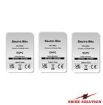 3x Hub Motor Ebike Stickers EAPC 36v 48v 52v 250w 15.5mph Legal Decal Bicycle
