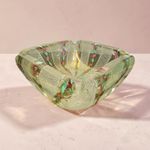 Murano Zanfirico Art Glass Ashtray