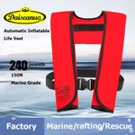 New Auto Self-Inflatable Life Vests Manual Boating Life Jackets Adult PFD 150N f