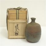 Bizen Ware Tokkuri Sake Bottle by Ritoen Kiln Japanese Pottery-TK506