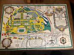 British Empire Exhibition Map Poster And Information Fantastic Colours Design 
