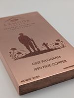 1KG Soldier Copper Bullion Bar Lest We Forget Limited Edition Copper Ingot