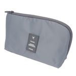 Large Capacity USB Cable Storage Bag Grey Storage Pouch for Gadgets