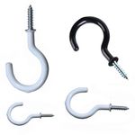 10 Pack of cup hooks screw in coffee hook storage kitchen Small Large Sizes UK