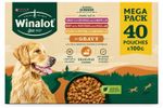 WINALOT Sunday Dinner Mixed in Gravy Wet Dog Food Pouches 40x100g
